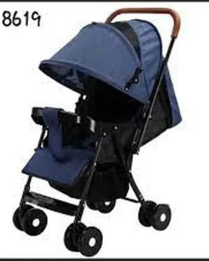 Baby Stroller Reversible Steer Adjustable Seat Canopy Soft Grip Handle With Brakes 1 To 4 Years 30kg