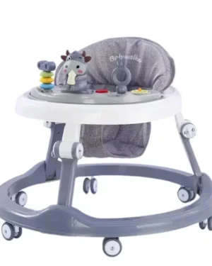 Baby Walkers  -  711  5 Height Adjustable Baby Walker With 360 Degree Universal Wheels Foldable Frame Oxford Seat For 6 To 18 Months 20kg Max Load