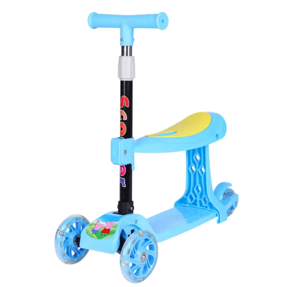 Kids Scooters – 710 3-Wheel Foldable Kick Scooter for Kids with Adjustable Height – Ages 2 to 8